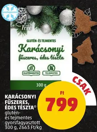 PENNY KARÁCSONYI FŰSZERES, ÉDES TÉSZTA 300 g ajánlat