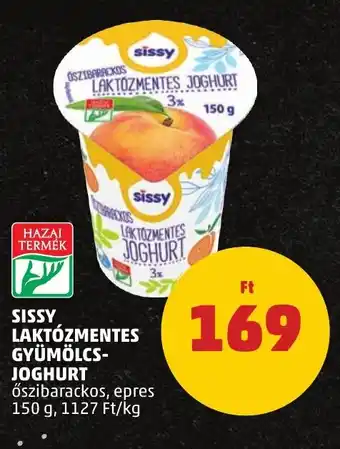 SISSY LAKTÓZMENTES GYÜMÖLCS- JOGHURT 150 g