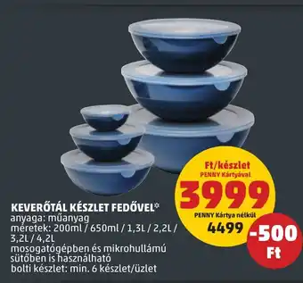PENNY KEVERŐTÁL KÉSZLET FEDŐVEL 1 készlet ajánlat
