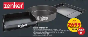 ZENKER SÜTŐFORMA 1 db