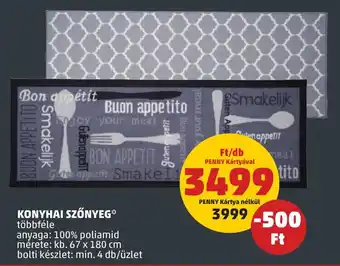 PENNY KONYHAI SZŐNYEG 1 db ajánlat