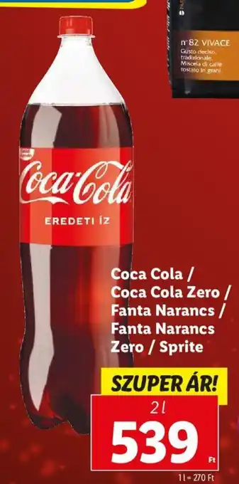 Lidl Coca Cola / Coca Cola Zero stb. 2 l ajánlat