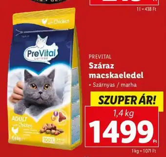 Lidl PREVITAL Száraz macskaeledel 1,4 kg ajánlat