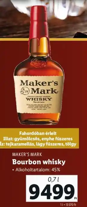 MAKER'S MARK Bourbon whisky 0,7 l
