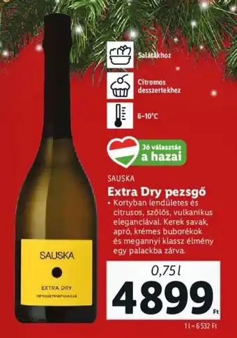 SAUSKA Extra Dry pezsgő 0,75 l