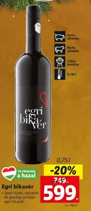Lidl Egri bikavér 0,75 l ajánlat