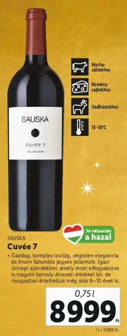 Lidl SAUSKA Cuvée 7 0,75 l ajánlat