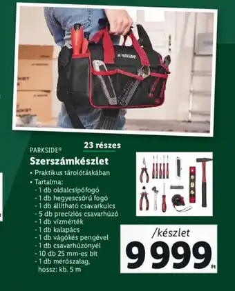 Lidl PARKSIDE Szerszámkészlet ajánlat