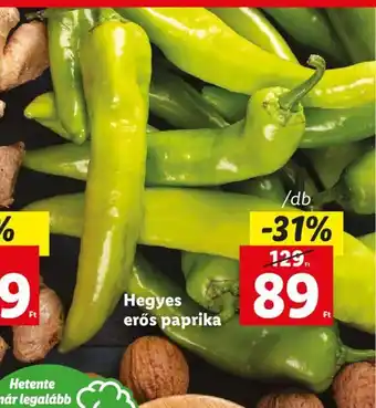 Lidl Hegyes erős paprika 1 db ajánlat