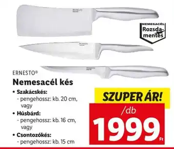ERNESTO Nemesacél kés 1 db