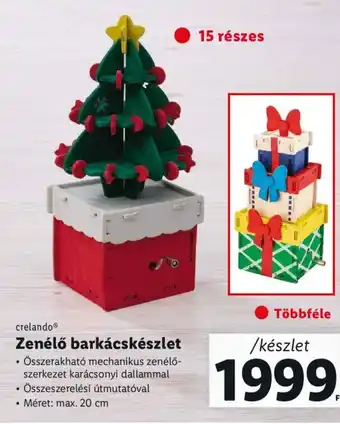 Lidl crelando Zenélő barkácskészlet ajánlat