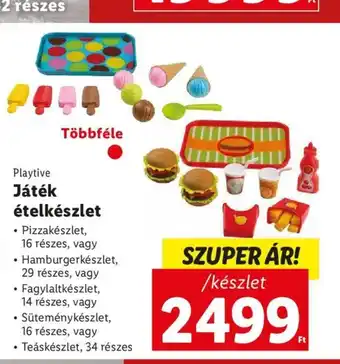 Lidl Playtive Játék ételkészlet ajánlat