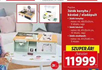 Lidl Playtive Játék konyha / kávézó / eladópult 1 készlet ajánlat