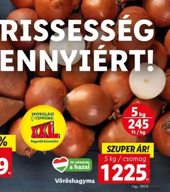 Lidl Vöröshagyma 5 kg ajánlat