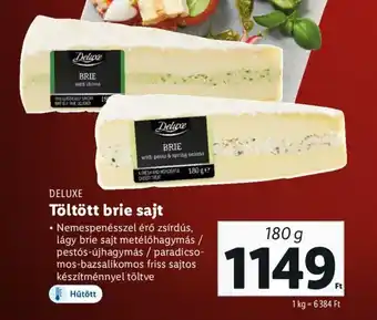 Lidl DELUXE Töltött brie sajt 180 g ajánlat
