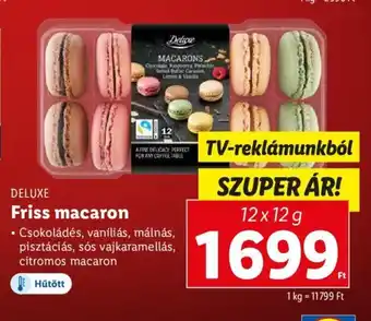 Lidl DELUXE Friss macaron 12 x 12 g ajánlat