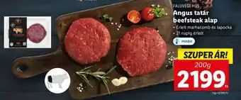 FALUVÉGI HÚS Angus tatár beefsteak alap 200 g
