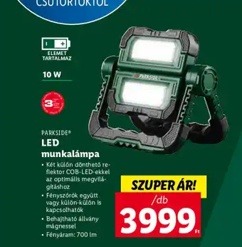 Lidl PARKSIDE LED munkalámpa ajánlat