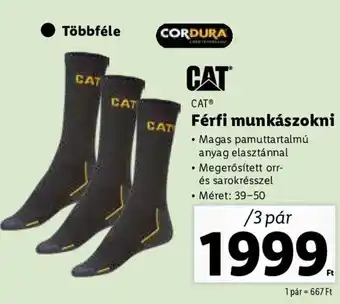 Lidl CAT Férfi munkászokni ajánlat