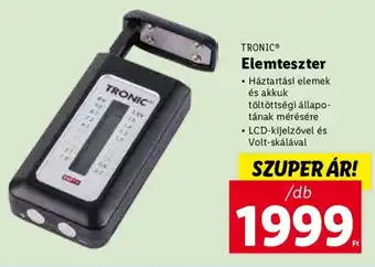 Lidl TRONIC Elemteszter ajánlat