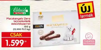 Spar Macskanyelv Zero tejcsokoládé édesítőszerrel 100g ajánlat