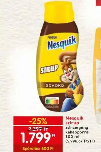 Spar Nesquik szirup 300 ml ajánlat