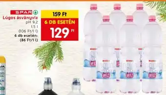 Spar SPAR Lúgos ásványvíz 1,5l ajánlat