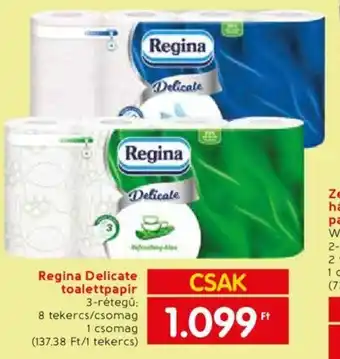 Spar Regina Delicate toalettpapír ajánlat