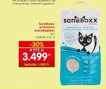 Spar Sandboxx prémium macskaalom 10l ajánlat