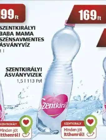 SZENTKIRÁLYI ÁSVÁNYVIZEK 1,5 l