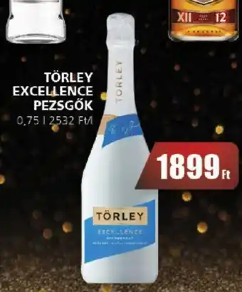 CBA TÖRLEY EXCELLENCE PEZSGŐK 0,75 l ajánlat