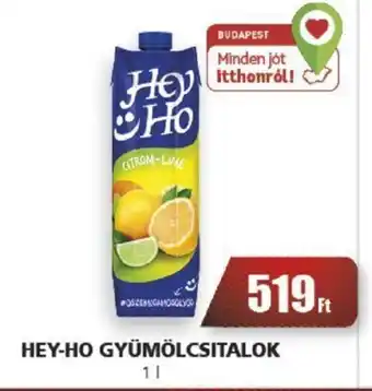 CBA HEY-HO GYÜMÖLCSITALOK 1 l ajánlat