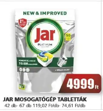 CBA JAR MOSOGATÓGÉP TABLETTÁK 42 - 67 db ajánlat