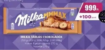 Príma MILKA TÁBLÁS CSOKOLÁDÉK 250 - 300 g ajánlat