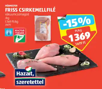 ALDI HÚSMESTER FRISS CSIRKEMELLFILÉ 1 kg ajánlat