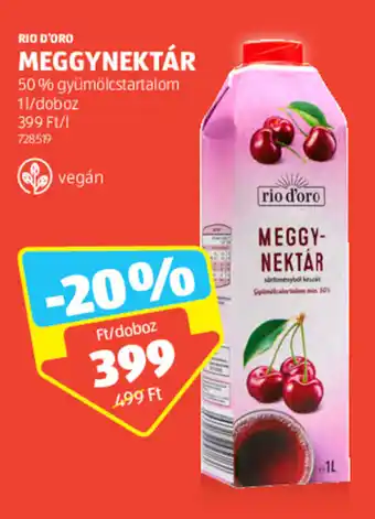 ALDI RIO D'ORO MEGGYNEKTÁR 1 l ajánlat