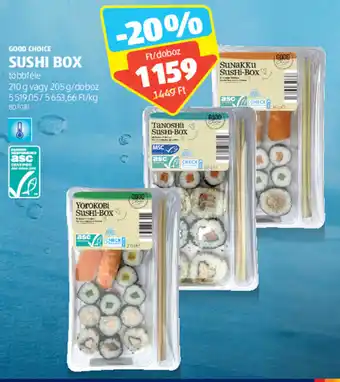 ALDI GOOD CHOICE SUSHI BOX 210 - 205 g ajánlat