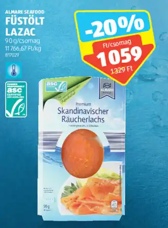ALDI ALMARE SEAFOOD FÜSTÖLT LAZAC 90 g ajánlat