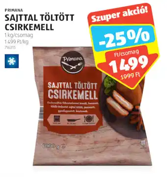 ALDI PRIMANA SAJTTAL TÖLTÖTT CSIRKEMELL 1 kg ajánlat