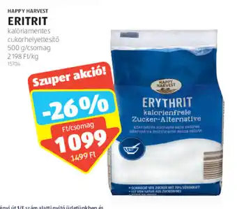 ALDI HAPPY HARVEST ERITRIT 500 g ajánlat