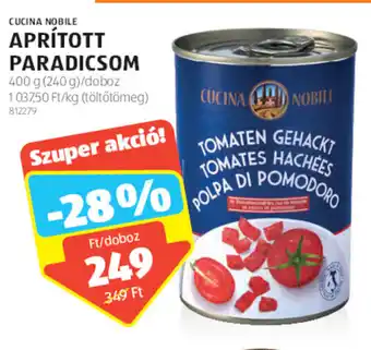 ALDI CUCINA NOBILE APRÍTOTT PARADICSOM 400 g ajánlat