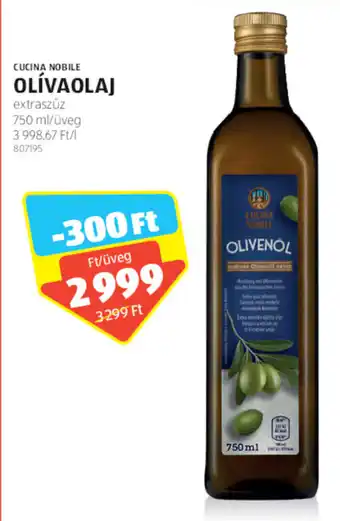 ALDI CUCINA NOBILE OLÍVAOLAJ 750 ml ajánlat