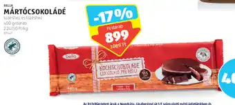ALDI BELLA MÁRTÓCSOKOLÁDÉ 400 g ajánlat