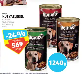 ALDI ROMEO KUTYAELEDEL 1240 g ajánlat