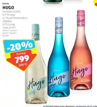 ALDI RAVINI HUGO 0,75 l ajánlat