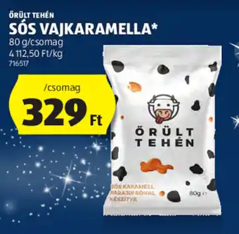 ALDI ŐRÜLT TEHÉN SÓS VAJKARAMELLA 80 g ajánlat