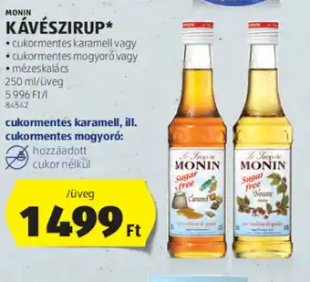 MONIN KÁVÉSZIRUP 250 ml