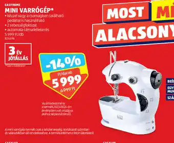 ALDI EASYHOME MINI VARRÓGÉP 1 db ajánlat