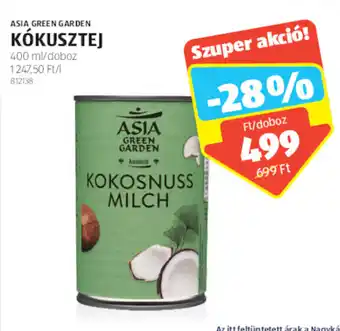 ALDI ASIA GREEN GARDEN KÓKUSZTEJ 400 ml ajánlat