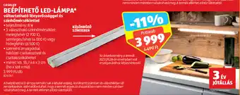 ALDI CASALUX BEÉPÍTHETŐ LED-LÁMPA ajánlat